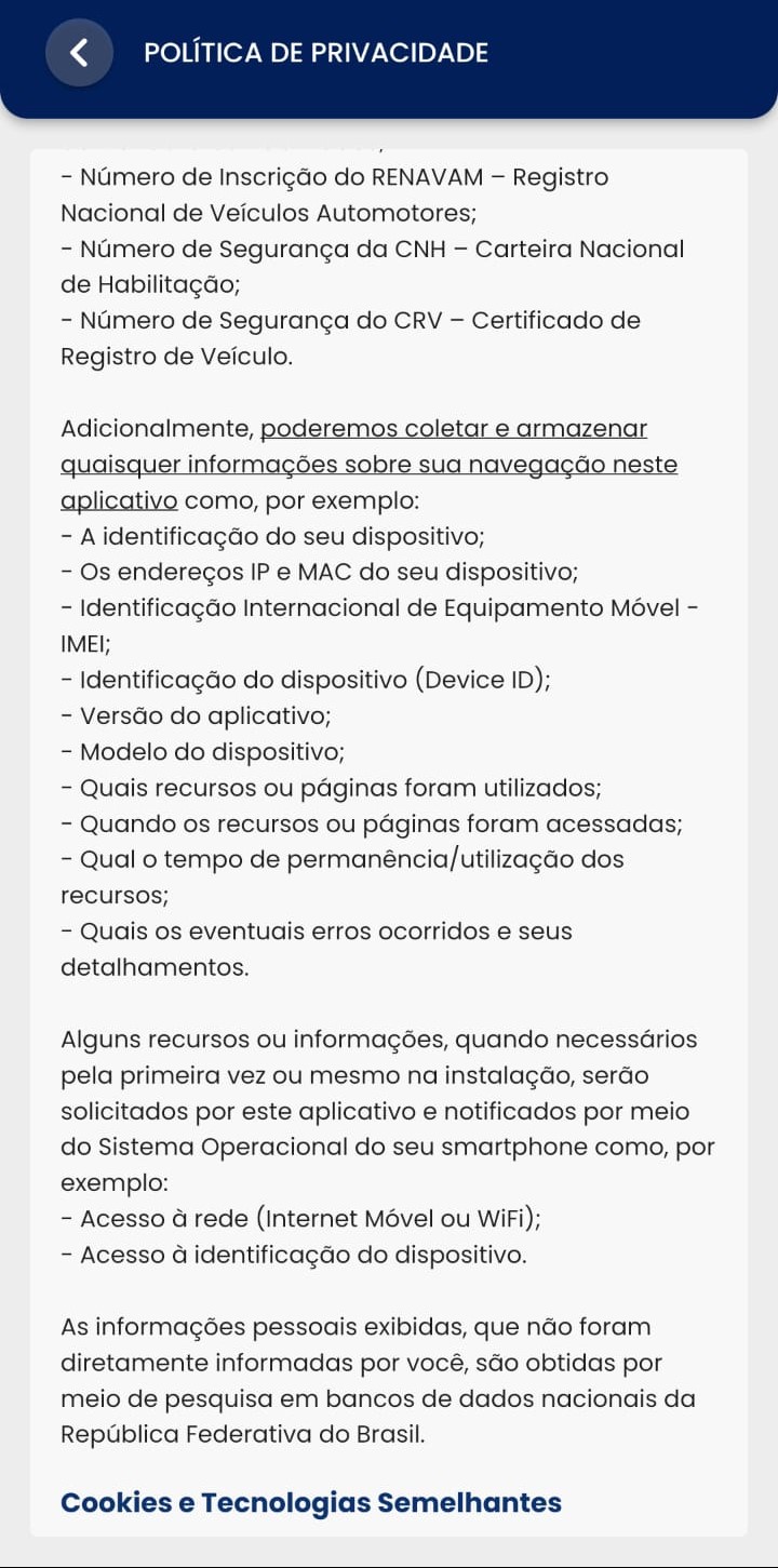 Política de privacidade parte 2