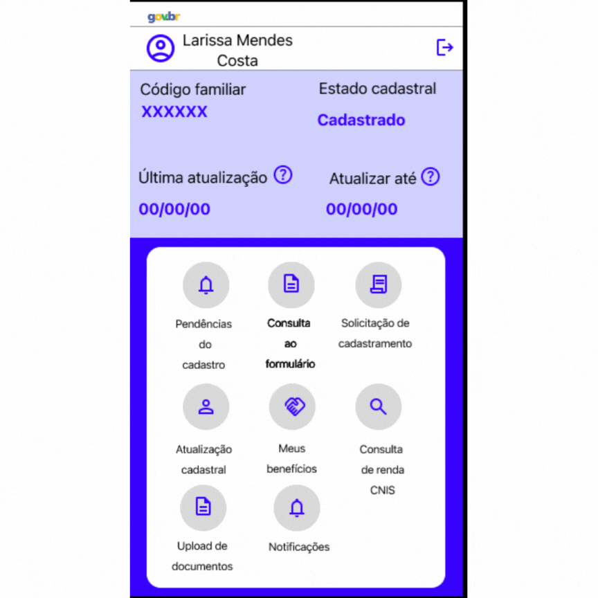 Gif da funcionalidade de notificações