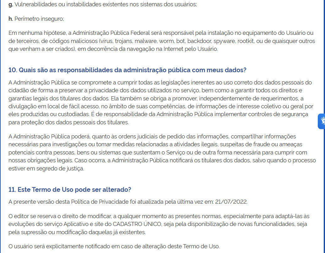 Termo de Uso - Página 9