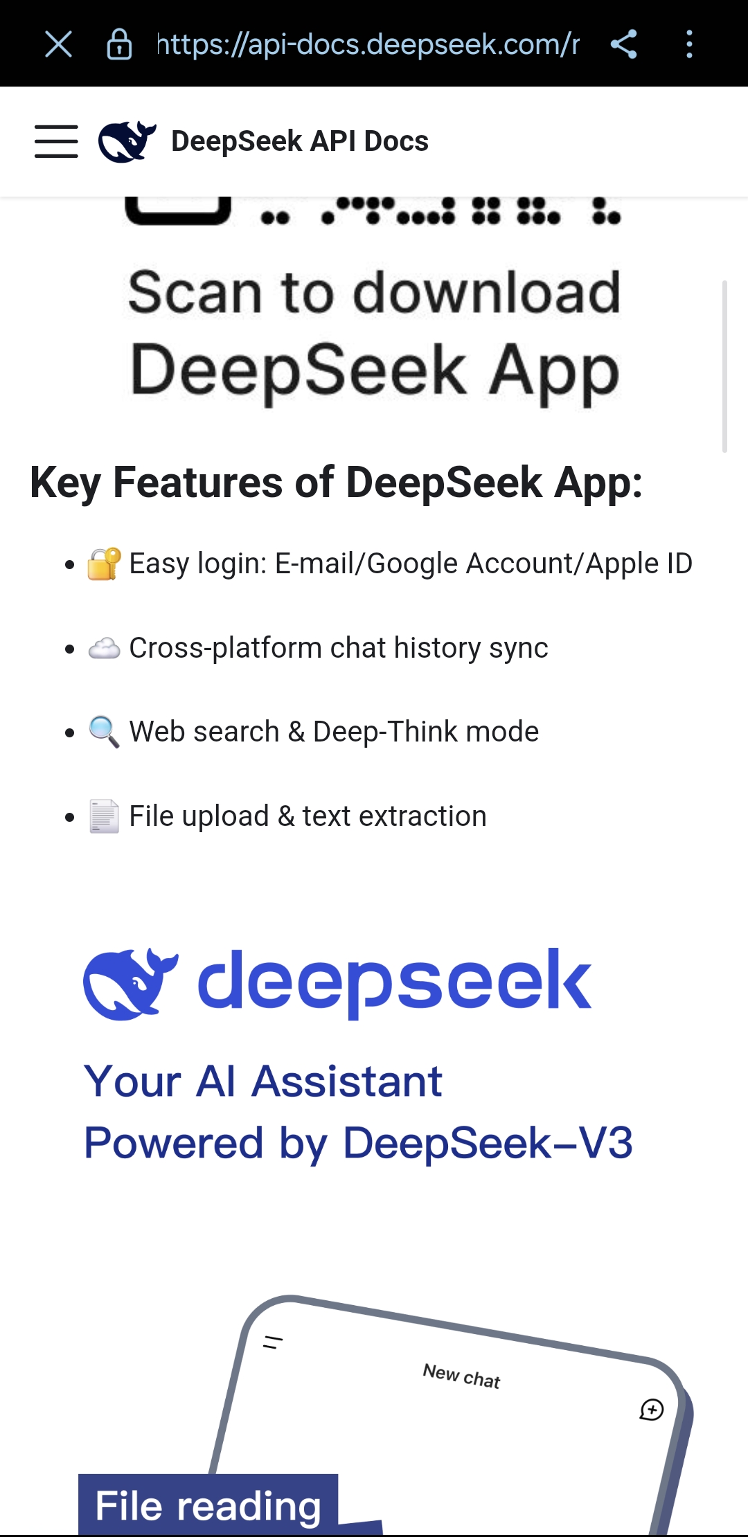 Figura 9: Captura de tela 2 da API do DeepSeek. Fonte: DeepSeek.com.