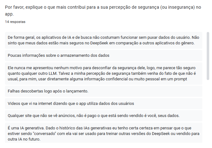 Fluxo do questionário
