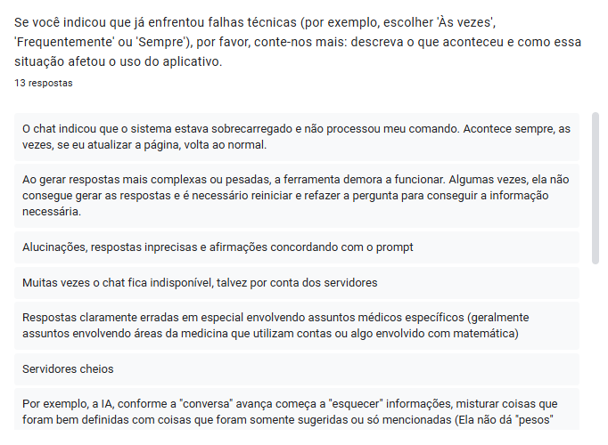 Fluxo do questionário