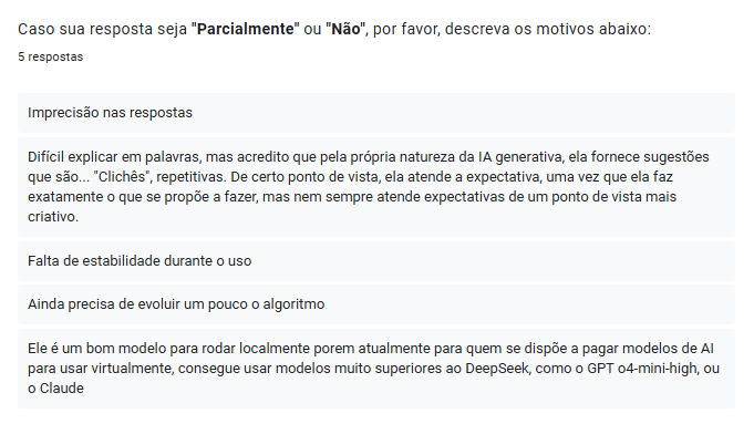 Fluxo do questionário
