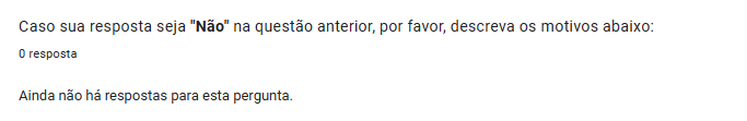 Fluxo do questionário