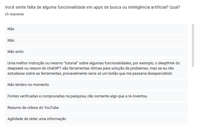 Fluxo do questionário