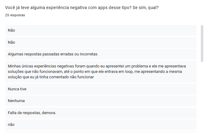 Fluxo do questionário