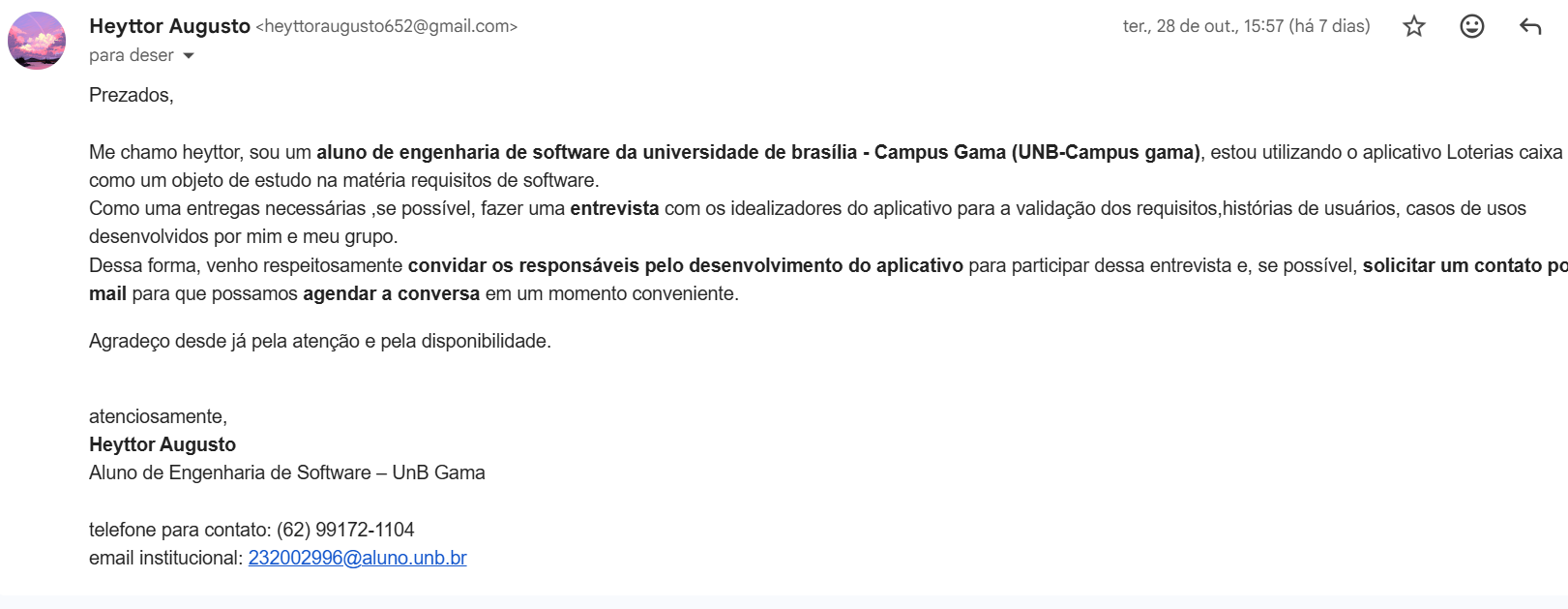 email enviado